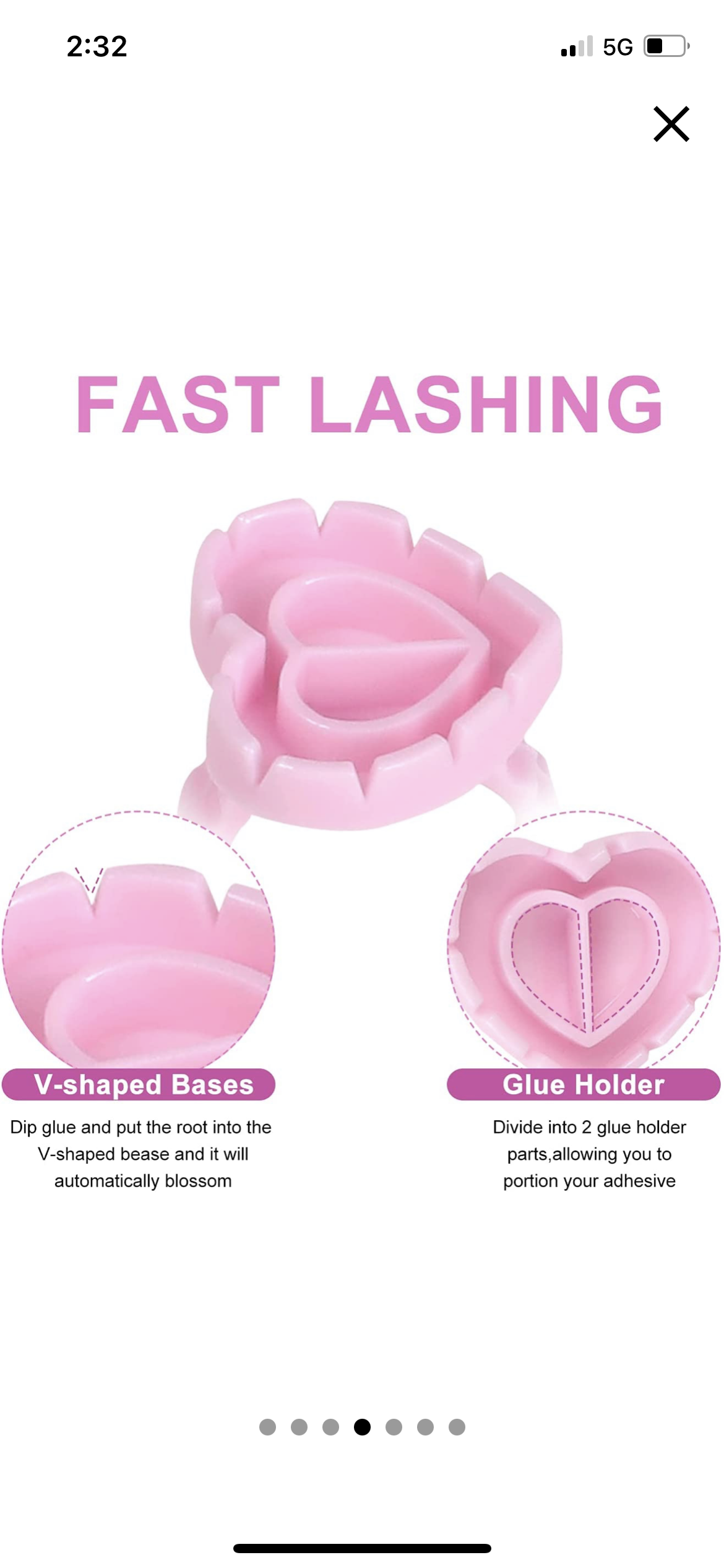 Heart shaped glue rings